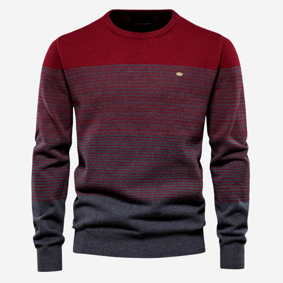 Lansbury | Men’s Soft Knit Striped Sweater4
