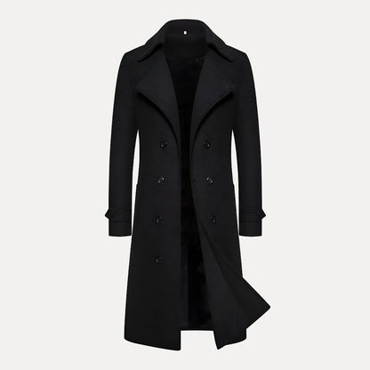 Levon | Men’s Double Breasted Trench Overcoat