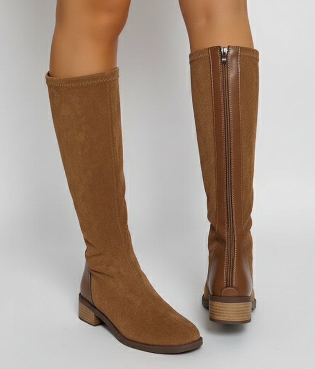 Livie | Women’s Knee-High Suede-Look Boots