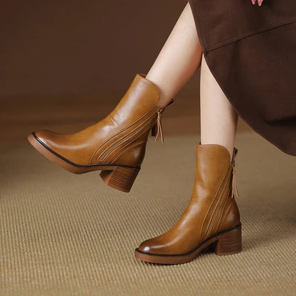 Ludovica | Women’s Elegant Leather Ankle Boots