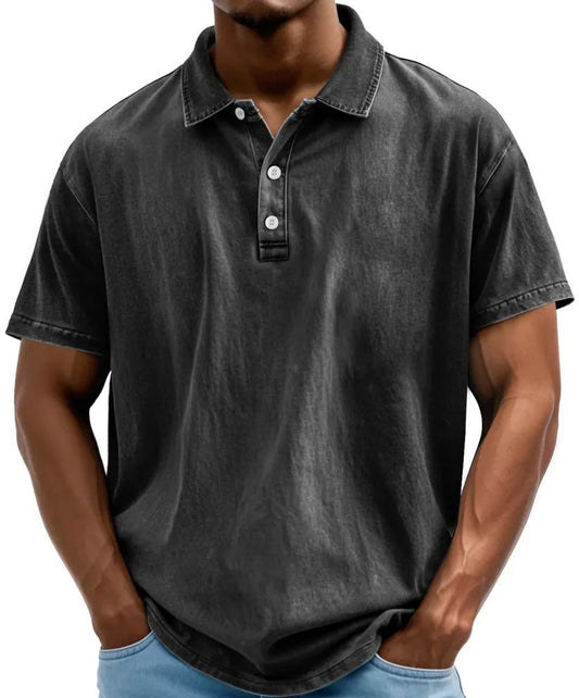 Marlo | Men’s Washed Vintage Polo Shirt