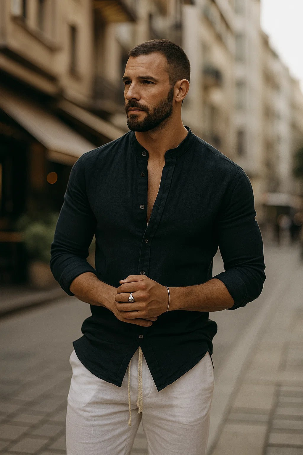 Kieran | Men’s 3/4 Sleeve Casual Shirt