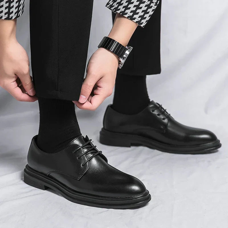 Jesse | Men’s High Gloss Derby Shoes