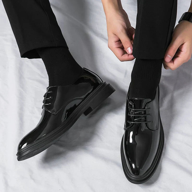 Jesse | Men’s High Gloss Derby Shoes