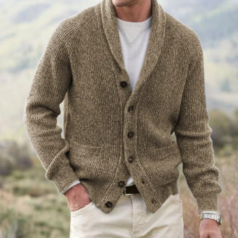 Darion | Men’s Ribbed Knit Cardigan