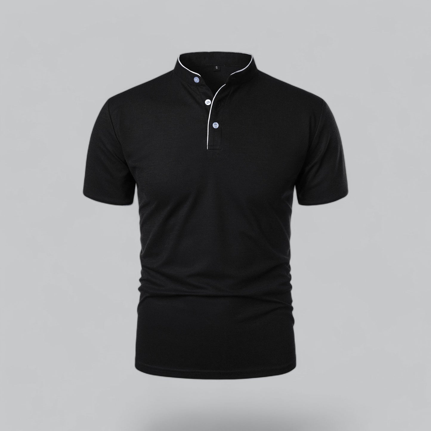 Stellan | Men’s Short Sleeve Collarless Polo