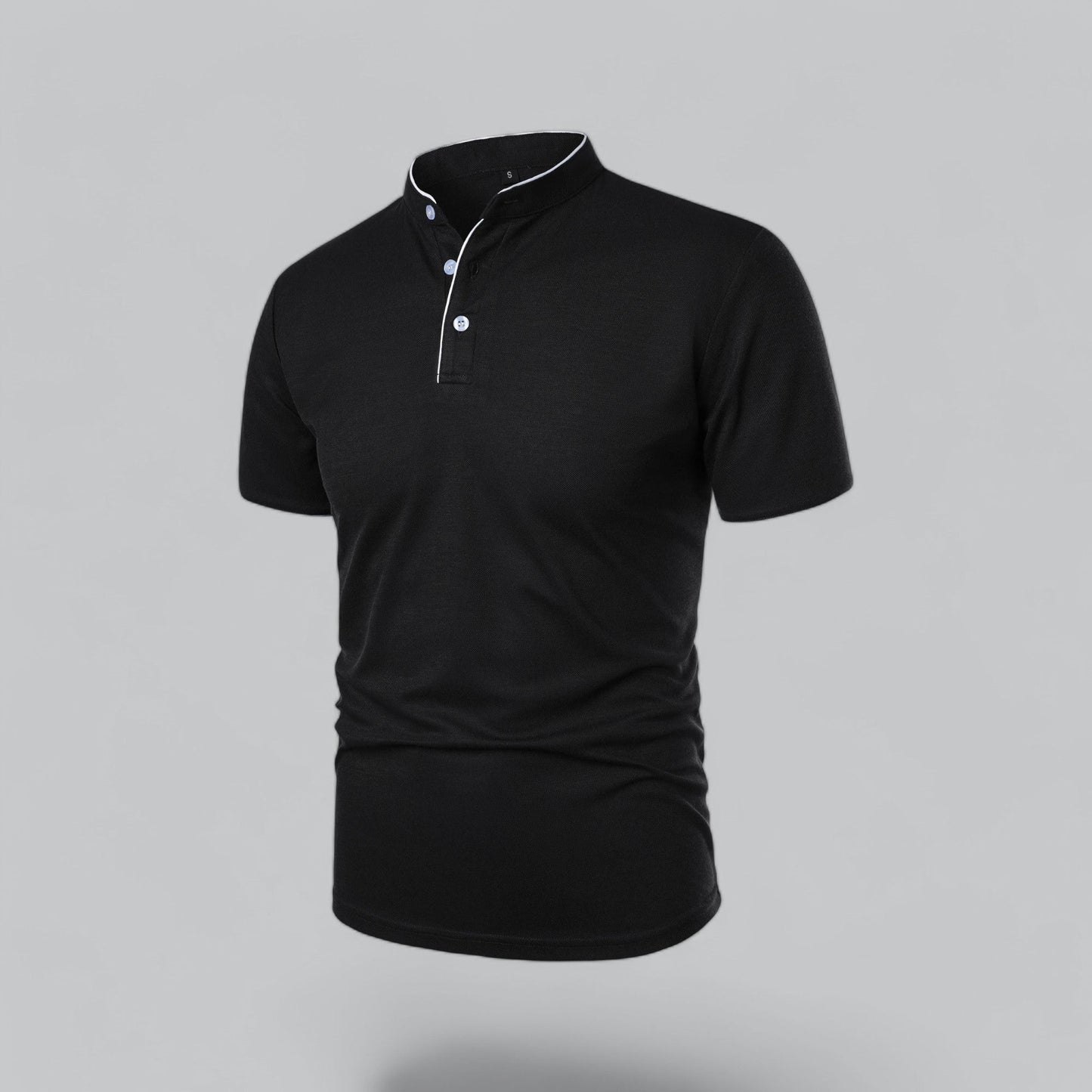 Stellan | Men’s Short Sleeve Collarless Polo