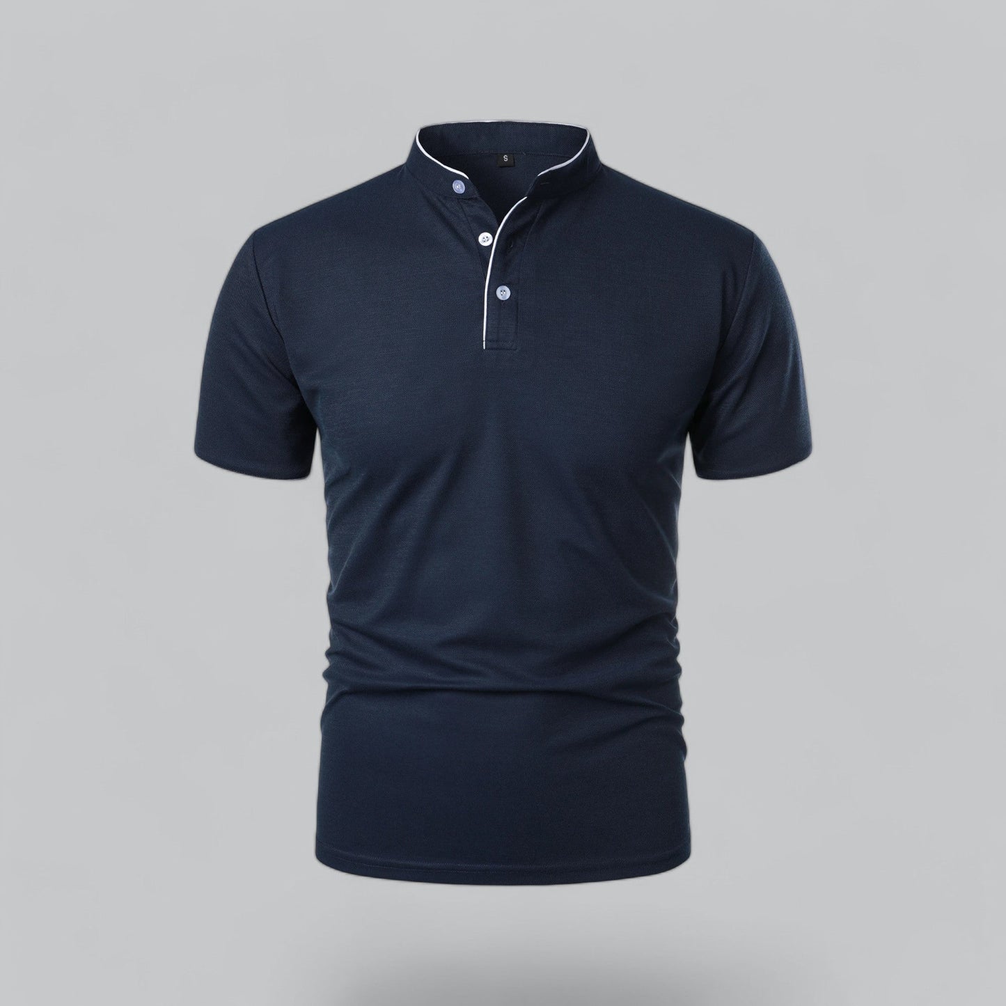 Stellan | Men’s Short Sleeve Collarless Polo