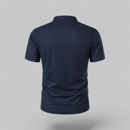 Stellan | Men’s Short Sleeve Collarless Polo