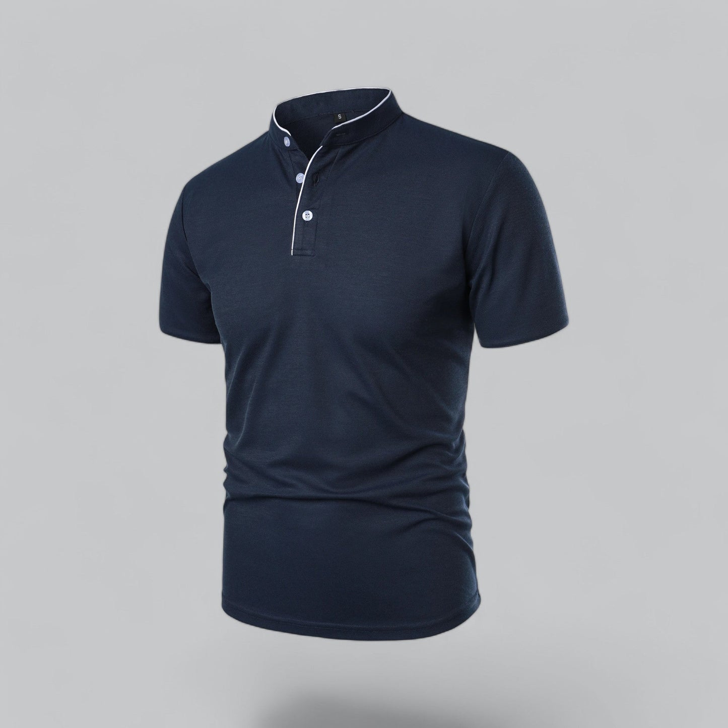 Stellan | Men’s Short Sleeve Collarless Polo