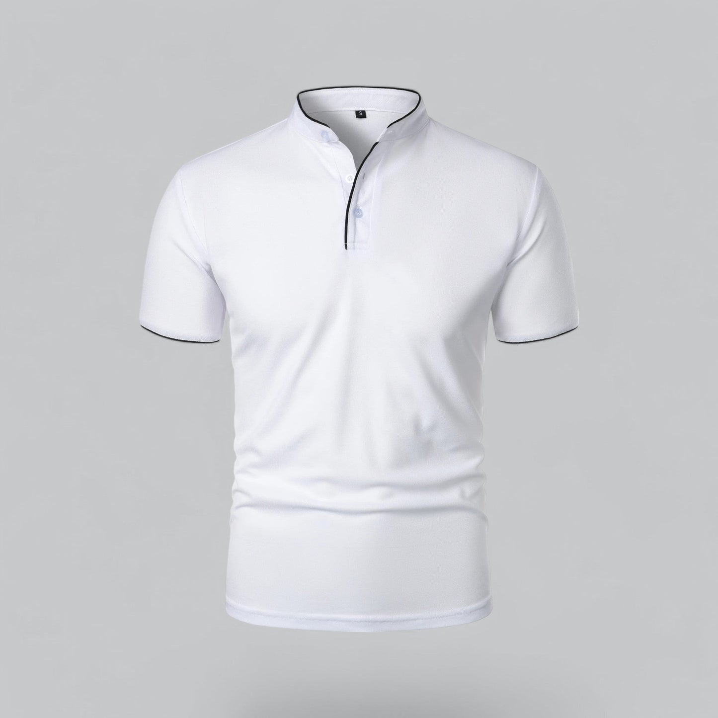 Stellan | Men’s Short Sleeve Collarless Polo