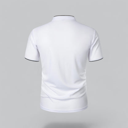 Stellan | Men’s Short Sleeve Collarless Polo