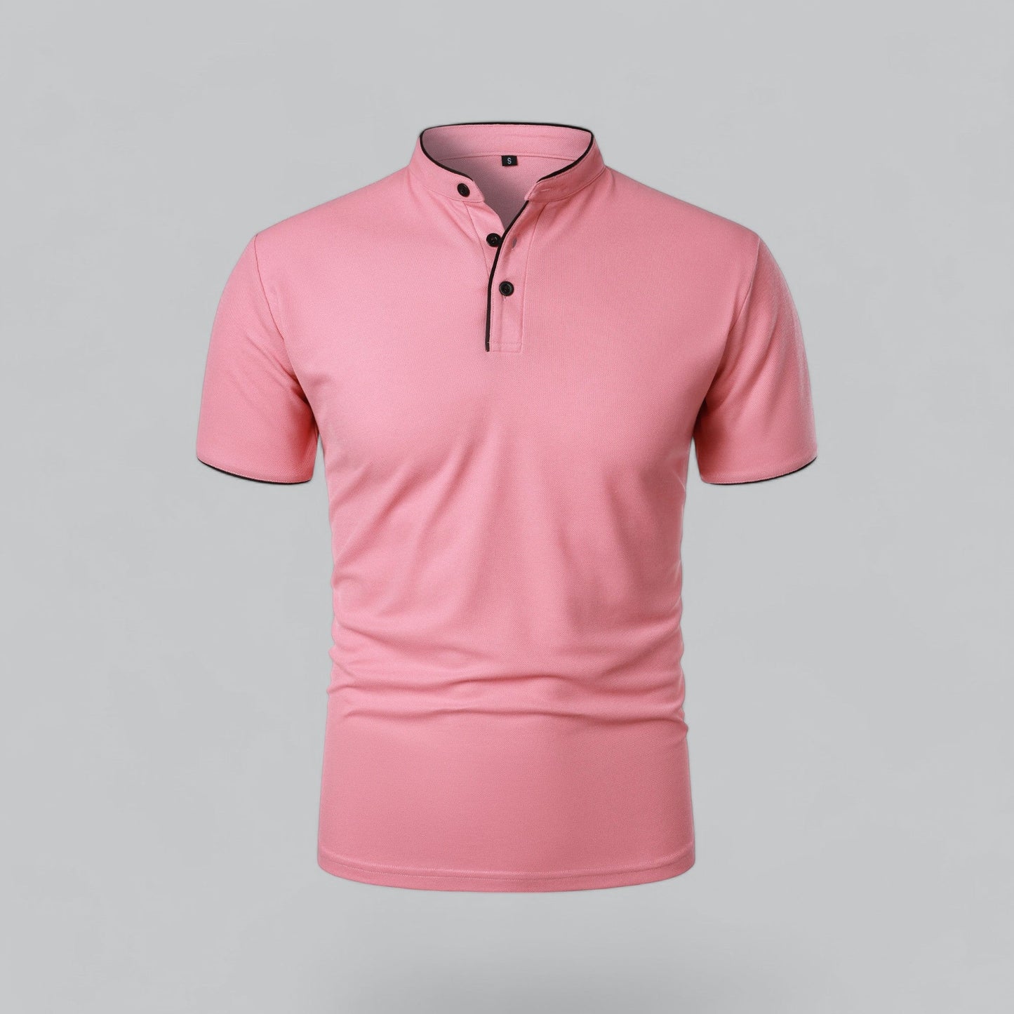 Stellan | Men’s Short Sleeve Collarless Polo