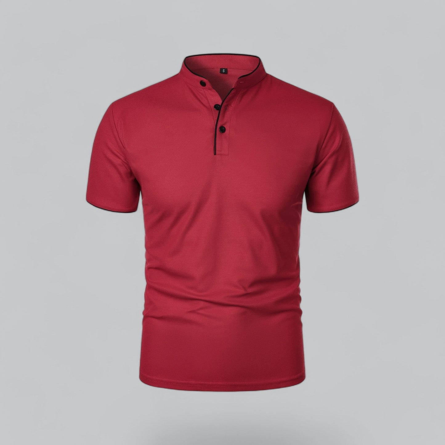 Stellan | Men’s Short Sleeve Collarless Polo