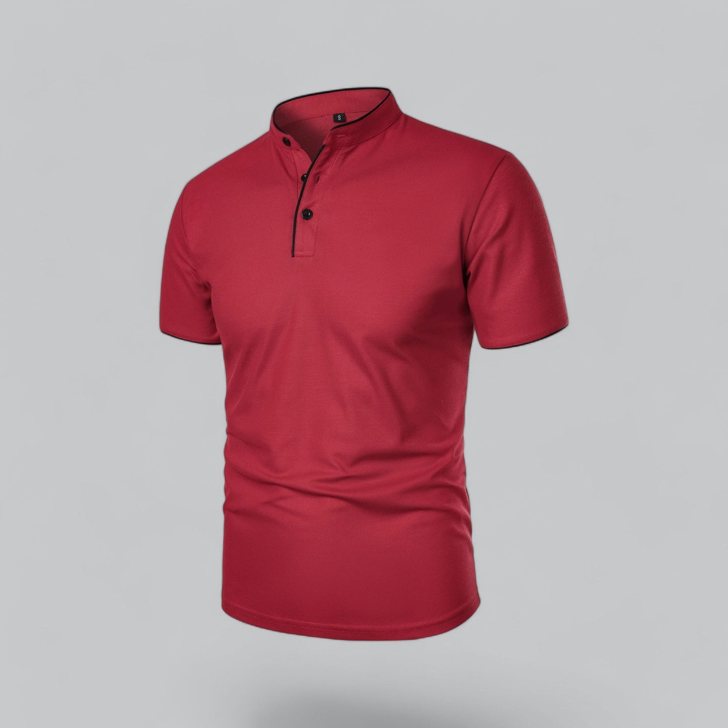 Stellan | Men’s Short Sleeve Collarless Polo