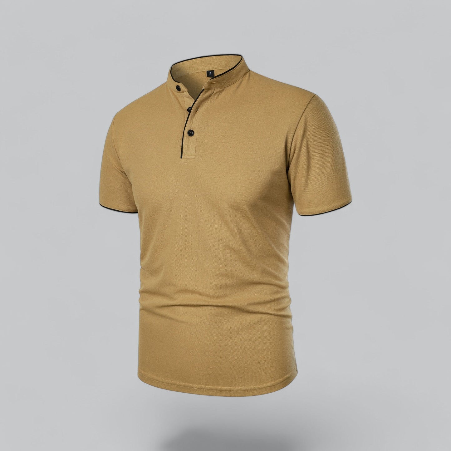 Stellan | Men’s Short Sleeve Collarless Polo