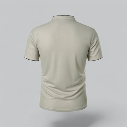 Stellan | Men’s Short Sleeve Collarless Polo