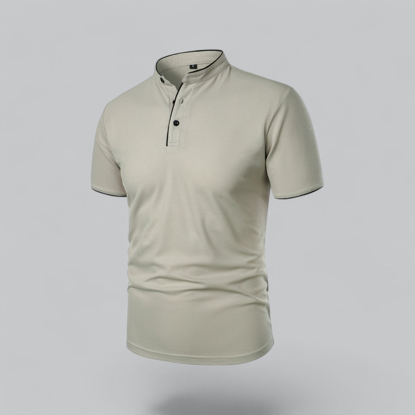 Stellan | Men’s Short Sleeve Collarless Polo