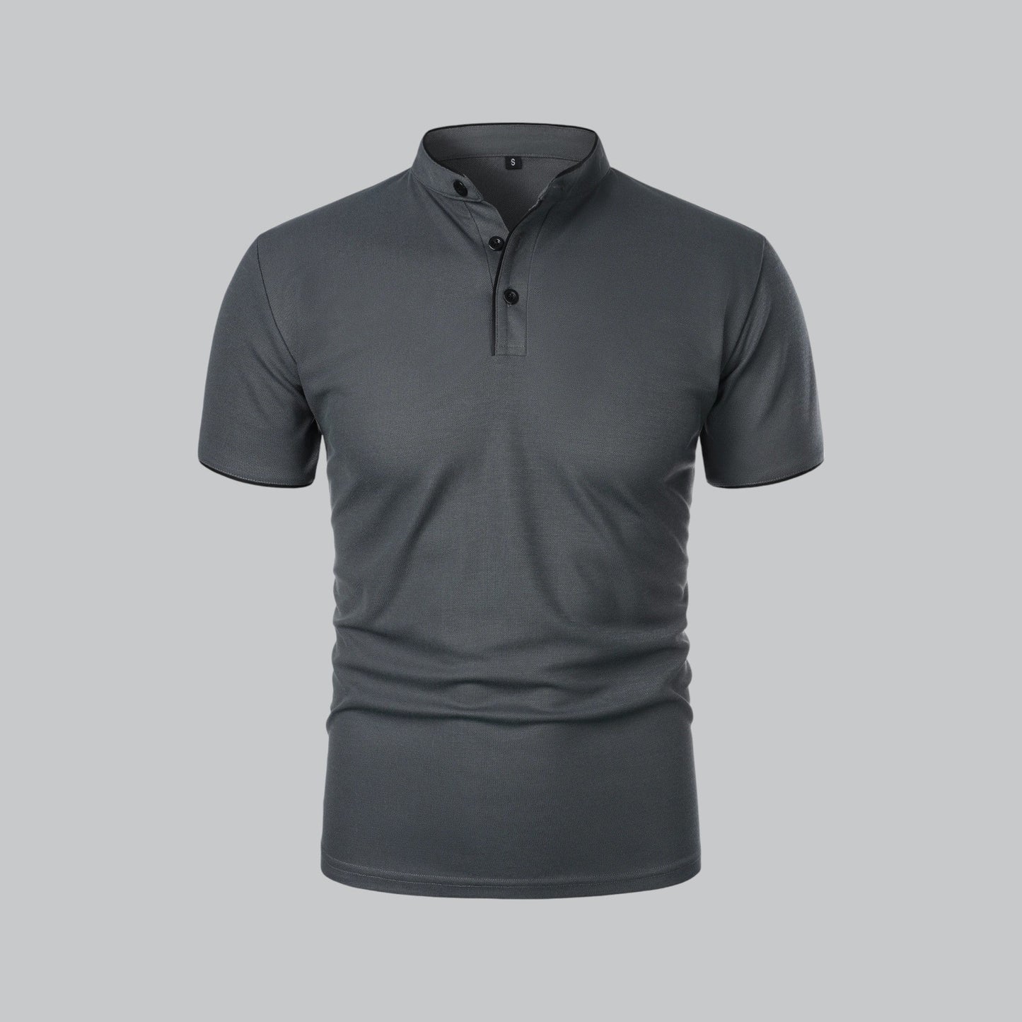 Stellan | Men’s Short Sleeve Collarless Polo
