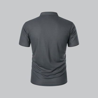 Stellan | Men’s Short Sleeve Collarless Polo