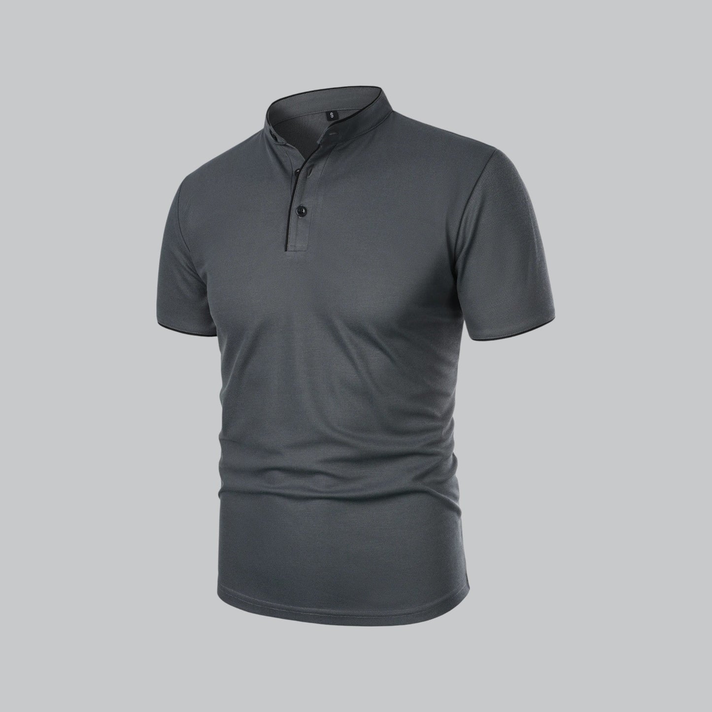 Stellan | Men’s Short Sleeve Collarless Polo