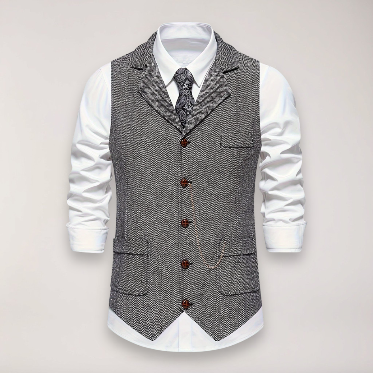 Argus | Men’s Herringbone Waistcoat