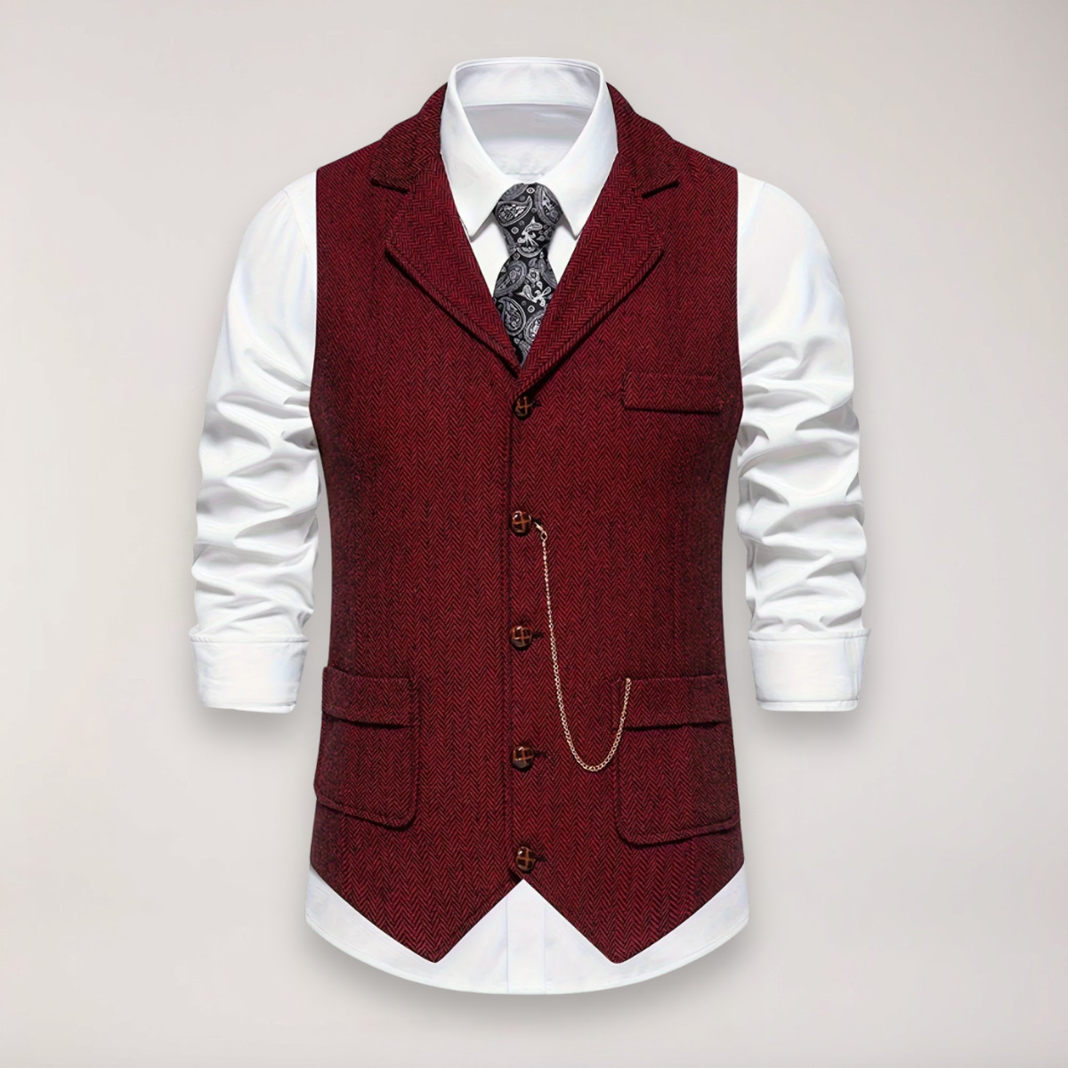 Argus | Men’s Herringbone Waistcoat