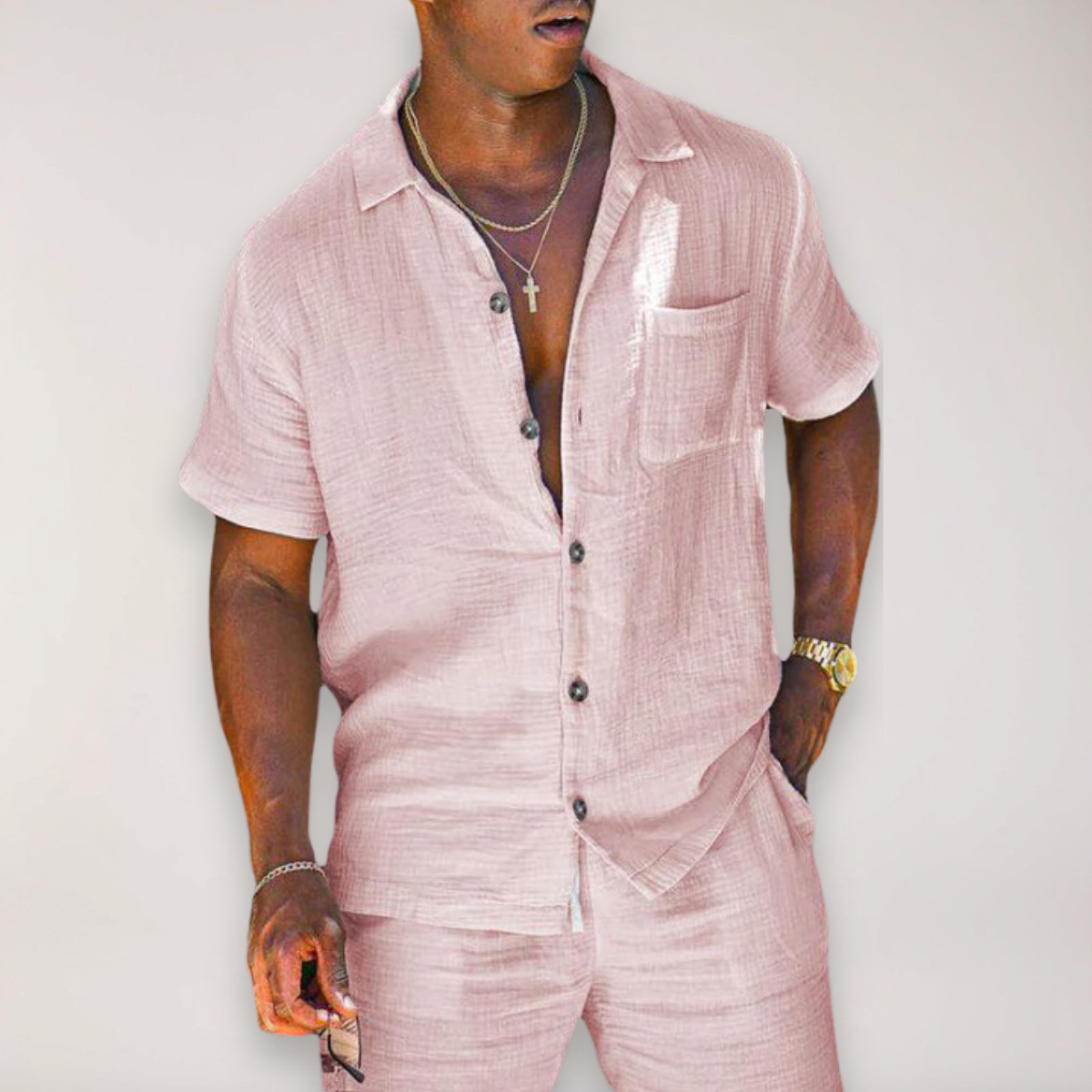 Bodhi | Men’s Linen Blend Two-Piece Set