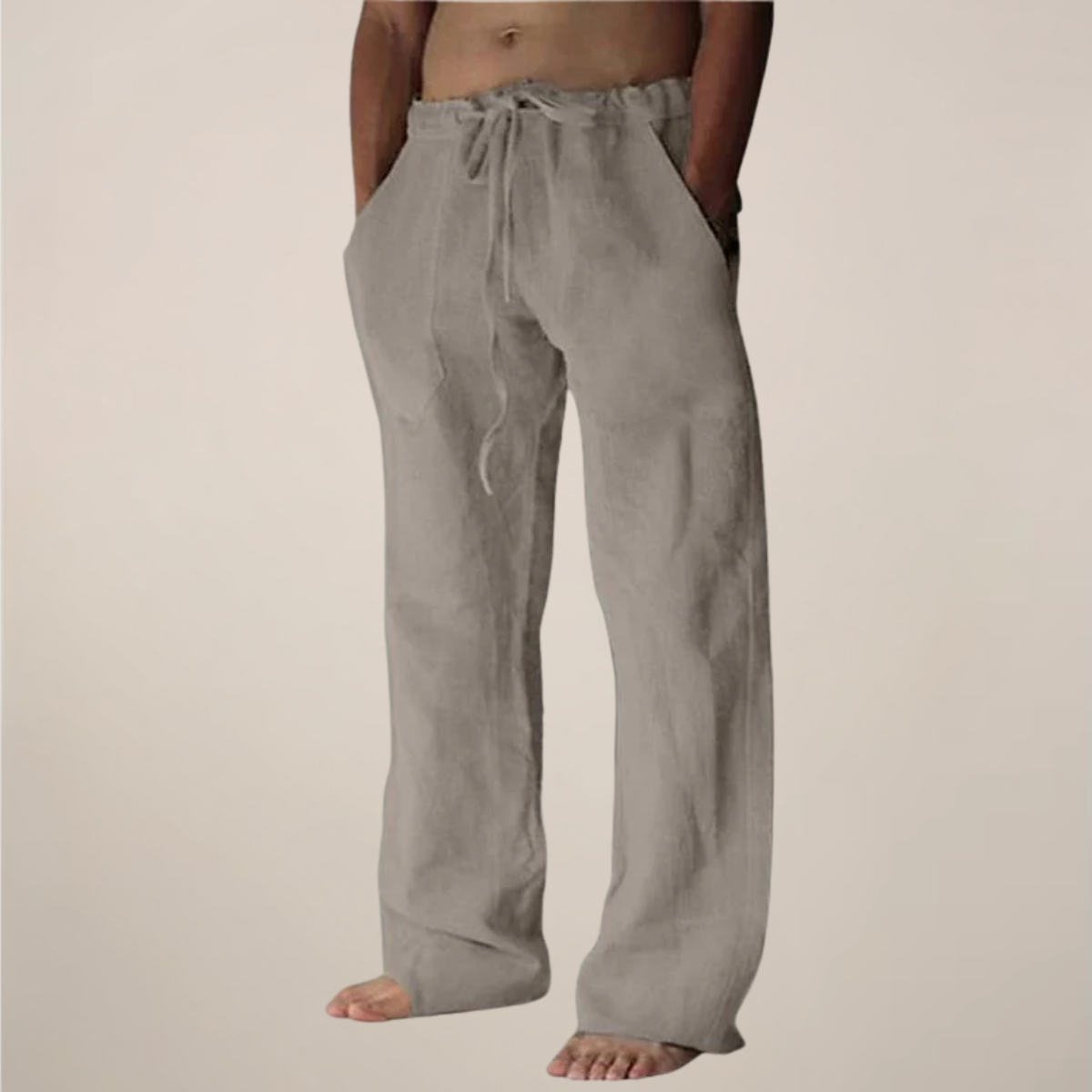 Arlo | Men’s Linen Blend Relaxed Fit Trousers