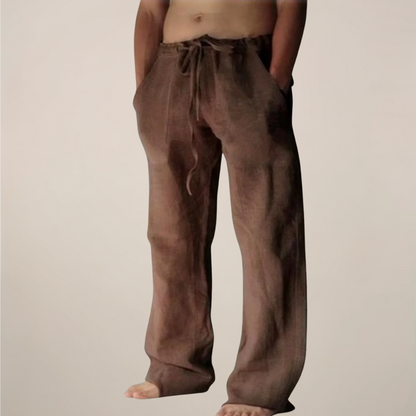 Arlo | Men’s Linen Blend Relaxed Fit Trousers