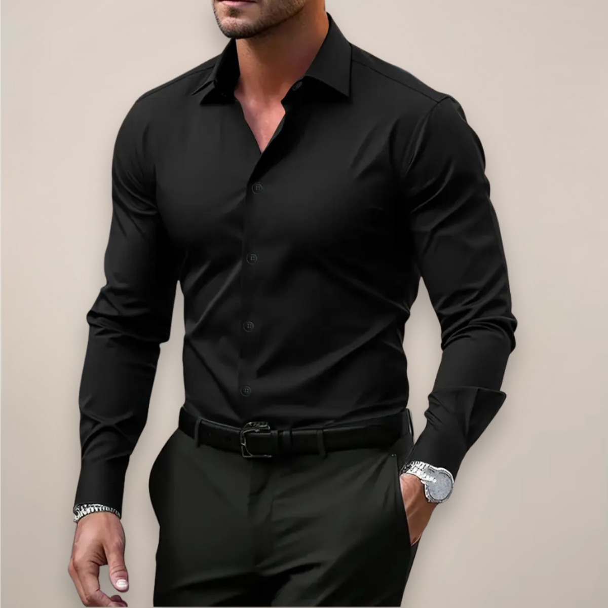 Clyde | Men’s Classic Notched Collar Shirt