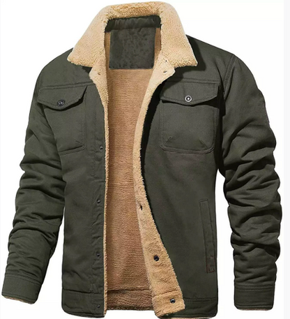 Ocampo | Men’s Shearling Lined Winter Jacket