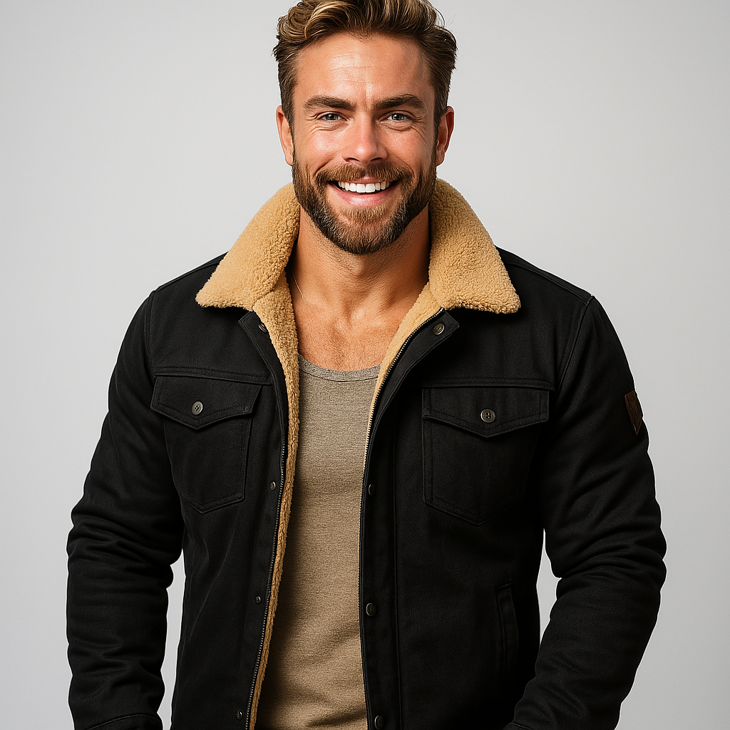Ocampo | Men’s Shearling Lined Winter Jacket