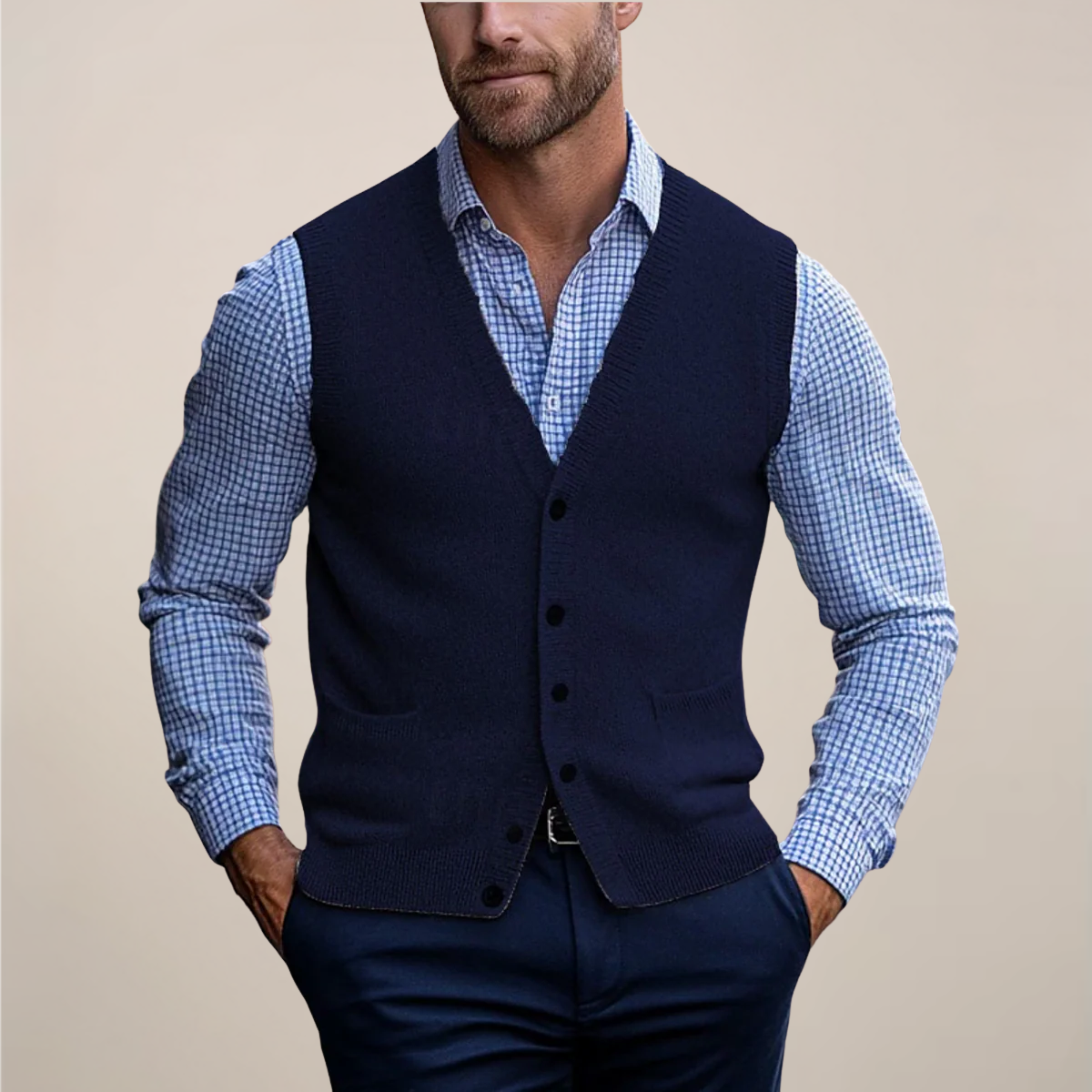 Hilton | Men’s Sleeveless Vest Sweater