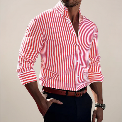 Theo | Men’s Striped Long Sleeve Shirt