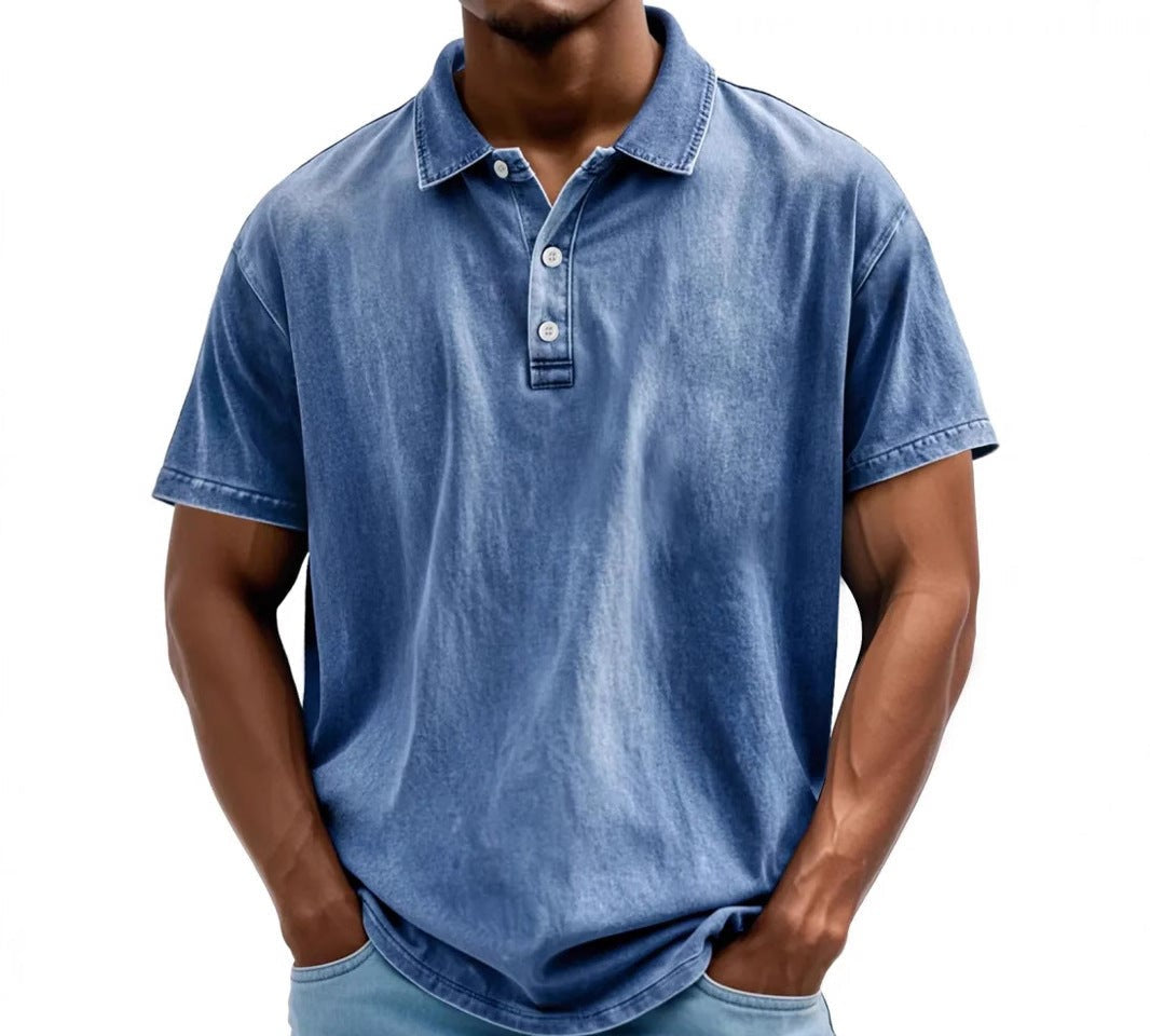 Marlo | Men’s Washed Vintage Polo Shirt