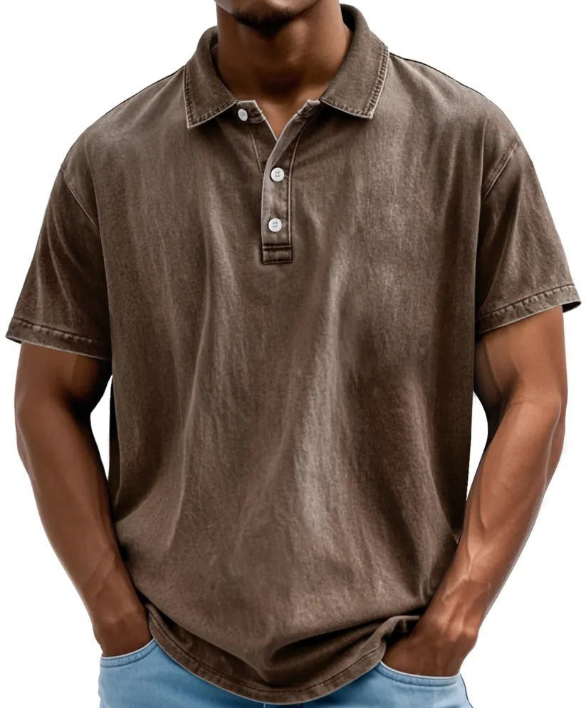 Marlo | Men’s Washed Vintage Polo Shirt