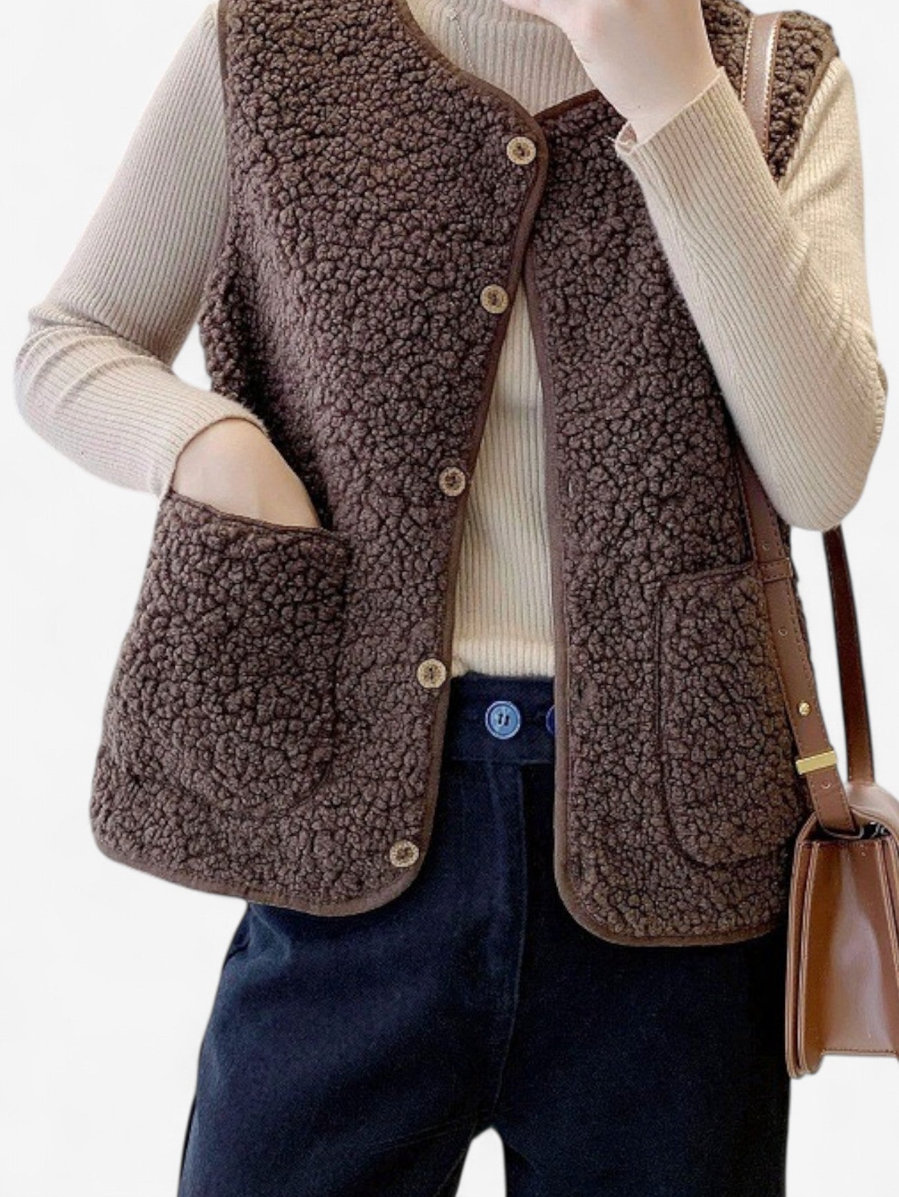 Lerina | Women’s Sleeveless Button-Down Gilet Vest