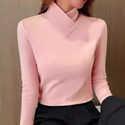 Gratchen | Women’s Angled Roll Neck Top