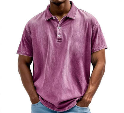 Marlo | Men’s Washed Vintage Polo Shirt