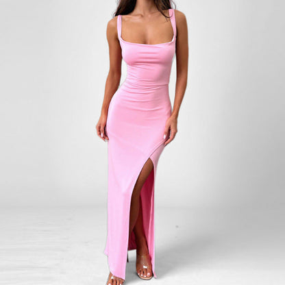 Dens | Women’s Sleeveless Split Evening Maxi Dress