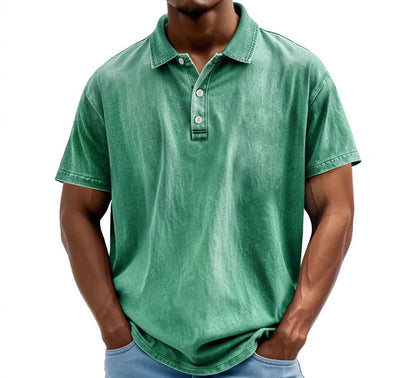 Marlo | Men’s Washed Vintage Polo Shirt