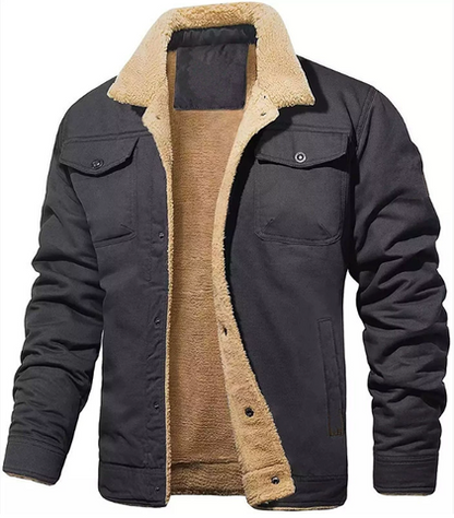 Ocampo | Men’s Shearling Lined Winter Jacket