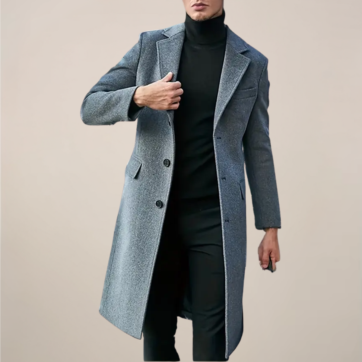 Paisley | Men’s Long Tailored Overcoat
