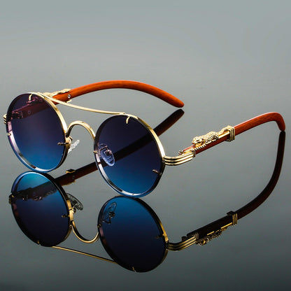 Panthera | Women’s Retro Round Sunglasses