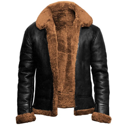 Averro | Men’s Shearling Aviator Jacket