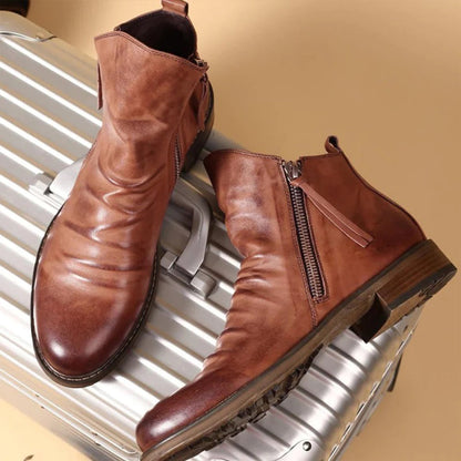Revou | Men’s Distressed Ankle Boots