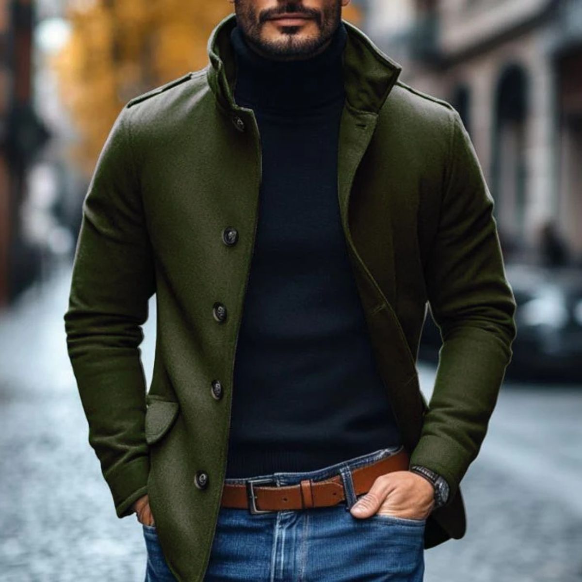 Valen | Men’s Wool Tailored Overcoat