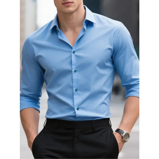 Rory | Men’s Slim Fit White Button Down Shirt