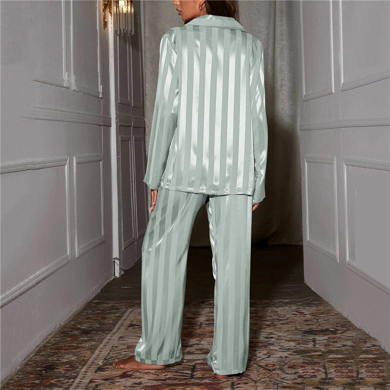 Mena | Women’s Striped Pajama Set